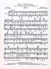 Our Children Sheet Music All American Ray Bolger Broadway Musical Flop 1962