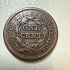 1851 Braided Hair Large Cent In Vf Condition Circulated 