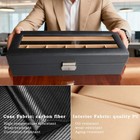 6 12 Slot Watch Box Organizer watch Display Storage Case birthday Gift For Men