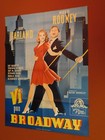 Babes On Broadway Vintage 40s Film Judy Garland Danish Color Litho Movie Poster
