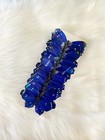 12 Large Feather Royal Blue Monarch Butterflies 4inch- Artificial Blue Butterfly
