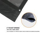 Dump Truck Mesh Tarp 7x10 Heavy Duty Black Trailer Cover With 6 Inch Pocket
