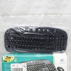 Logitech Cordless Desktop Wireless Keyboard Mouse Combo Optical Ps2 Receiver