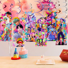 Kpop Demon Hunters Party Supplies Birthday Decoration Balloon Tableware Swirl