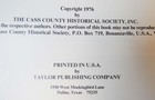 Rural Cass County North Dakota History Book Large 944 Pages