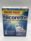 2pk  Nicorette Nicotine Gum White Ice Mint 2mg 160 Pieces Each Box  Nib 07 2025 