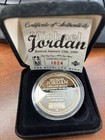 The Highland Mint Michael Jordan Chicago Bulls 1999 Retirement  999 Silver Coin