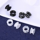Ultra Thin Skins Tunnels-silicone Ear Skins-ear Gauges-soft Ear Plugs-pair