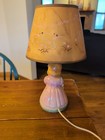 Vintage Ceramic Nursery Rhyme Little Bo Peep Lamb Child   s Bedroom Lamp Light