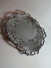 Arthur Court 1999 Large Metalware Grapevine Platter Tray 17  W legs Bottom