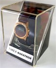 Rare Timex Marathon Lcd 70s Vintage Brand New Dead With Case Embossed Gradient D