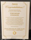 2025 Pieces Of The Past Inventors Thomas Edison Jumbo Historical Relic  562