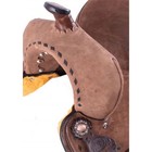 Youth Western Barrel Racing Horse Saddle 12  Fqhb Deep Seat Chocolate Roughout