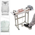 22 83  Foot Pedal Impulse Sealer Heat Seal Plastic Bag Sealing Machine W  Cutter