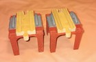 Thomas Wooden Railway Train Engine Track  Red Stacking Risers Supports Set Of 2