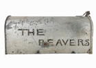 Vintage  the Beavers  Sears Roebuck Mailbox Rural Vermont Adirondack Cabin Camp