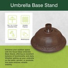 Good Ideas Umbrella Stand Patio Base For 1      1 5    Poles  Cappuccino  open Box 