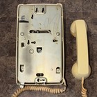 Western Electric 554 Rotary Dial Wall Telephone Yellow Beige Bell System Vintage