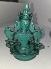 Green Tara Resin Statue  Handmade Tibetan Dolma Green Tara Handmade Statue 6 