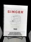 Singer 7422 Advance Sewing Machine Owners Manual Reprint Copy Spiral Bound
