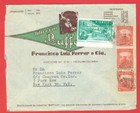 Colombia 4 Stamp Used On Buffalo Advertising Cover To Usa