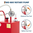 30 Gallon Gas Caddy  portable Fuel Diesel Transfer Storage Tank W  Pump   Wheel