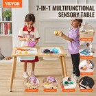 Vevor Sensory Table For Toddlers  Kids Activity Table With 3 Foldable Storage Bi