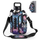 Magnetic Gym Bag Water Bottle Carrier Holder With Phone Neoprene Mandala