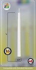 White Chanukah Candles - Standard Size Fits Most Menorahs - Premium Quality Wax