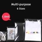 100 Resealable Clear Cello Opp Bags Self Adhesive Poly Apparel T Shirt Packaging