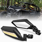 Utv Side Mirrors W  Led Turn Signal Light For Can Am Maverick X3 x3 Max Ds Rs Rr