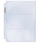 100 Ultra Pro Platinum 3-pocket 3 5x7 5 Pages Ticket Currency Coupon Card Sheets
