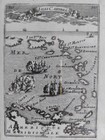 Rare Antique Caribbean   Westindies Map - From L univers By Manesson Mallet 1683