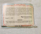 Taylor Monroe Glass Thermometer Oral Fever Vintage 704 499 1957 Certified