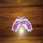 Pair Of Mizuno Finch Girls Baseball Batting Gloves Size Youth Small  - Pink 