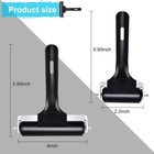 Wlivxch 2pcs Hard Rubber Brayer Rollers  4 Inch And 2 2 Inch  For Black