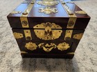 Vintage Jewelry Chinese Small Cabinet  With Mirror