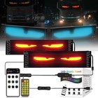 2pcs 23 truck Windshield Cars Devil Eyes Light Remote Smart Eye Lamp Soft Screen
