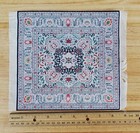 Dollhouse Rug Large Fabric Square Turkish Style Pink Gray 1 12 Scale Carpet