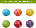 Croquet Ball Replacement Set  6 Colored Balls For 28    32   And 35  