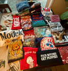 Lot Of 34 T Shirts Wholesale Vintage Modern Mix Bulk Bundle Resellers Large