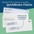 500 8 Self Seal Double Window Security Envelopes Designed For Quickbooks Chec   