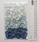 Mini Blue Paper Flowers Scrapbooking Embellishments By Recollections