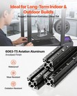 Vevor 4pcs 4040 Aluminum Extrusion 78 74  2000 Mm T Slot Anodized Linear Rail