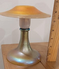 Steuben Candlestick Iridescent Art Nouveau Glass Calcite And Aurene