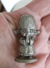 Vintage Tiny Angel Praying Miniature Pewter Angel Figurine 1 3 4 Inches Tall