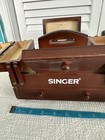 Mini Sewing Wood Box Singer