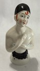 Lot Of 4  Vintage Porcelain Half Doll Sewing Pin Cushion Dolls Germany