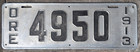 Oregon 1913 License Plate Original
