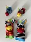 Baby Rattles Toys Animal Socks Wrist Strap Rattle Kids Foot Socks Bug Strap Foot